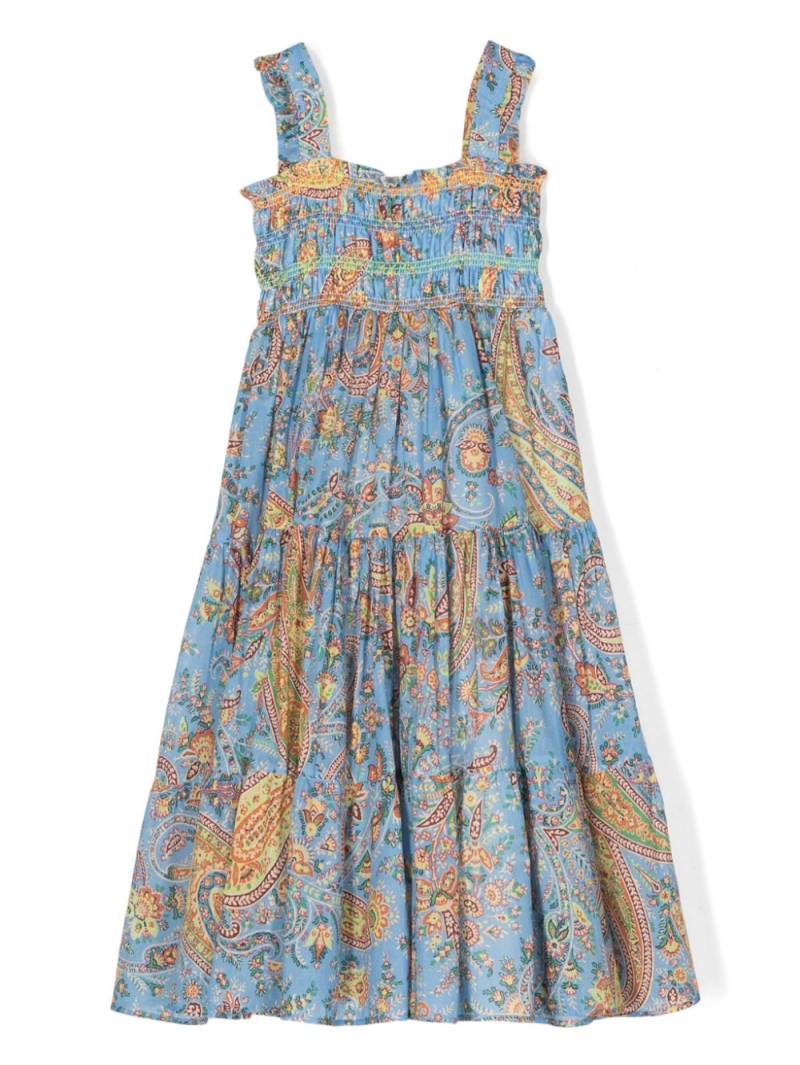 ETRO KIDS paisley-print cotton dress - Blue von ETRO KIDS