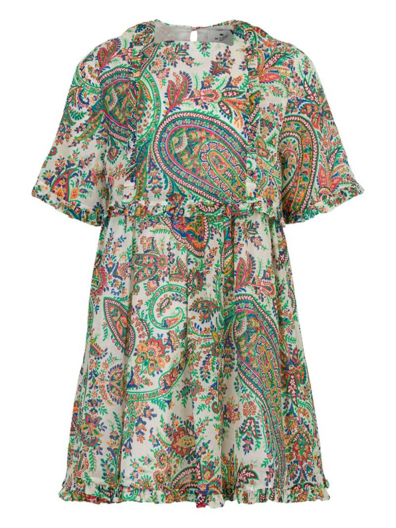 ETRO KIDS paisley-print cotton dress - Green von ETRO KIDS