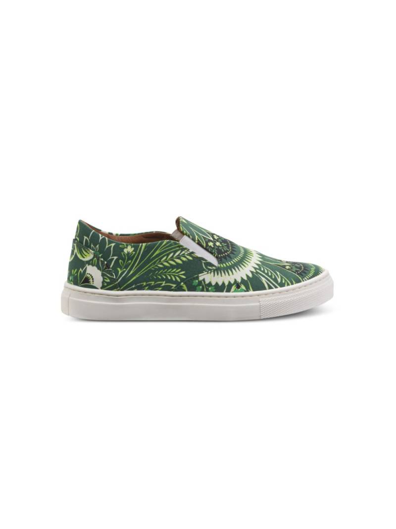 ETRO KIDS paisley-print slip-on sneakers - Green von ETRO KIDS