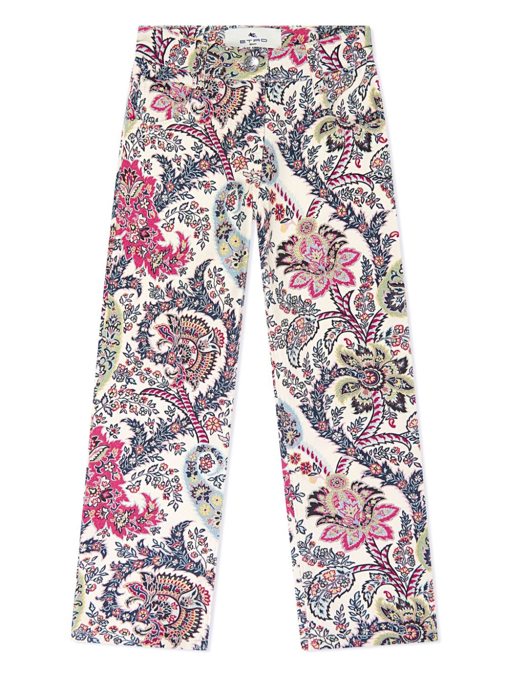 ETRO KIDS paisley-print trousers - White von ETRO KIDS