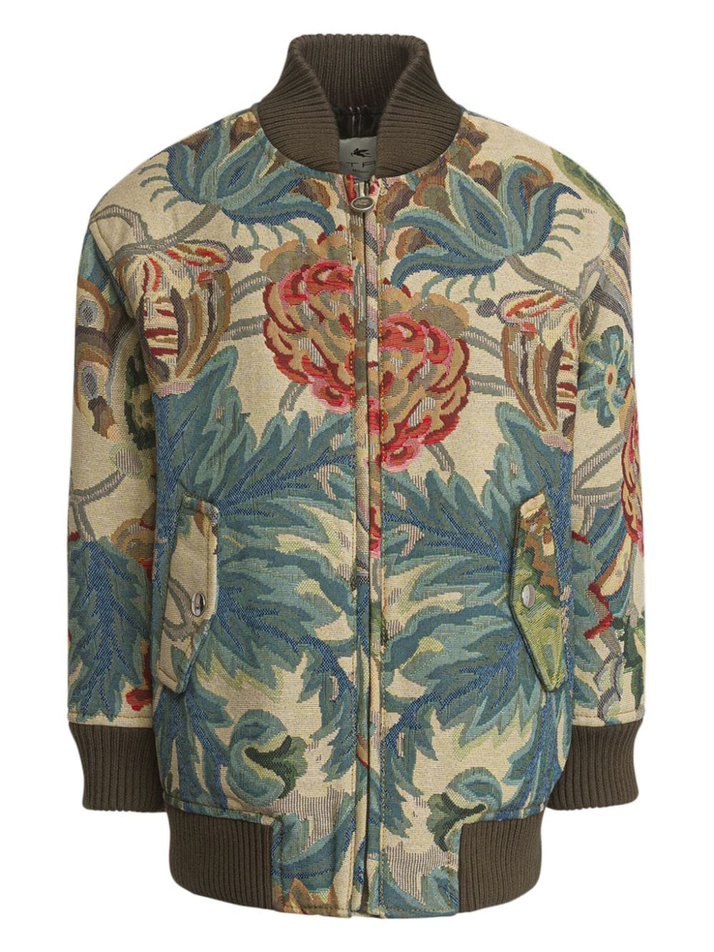 ETRO KIDS patterned-jacquard bomber jacket - Green von ETRO KIDS