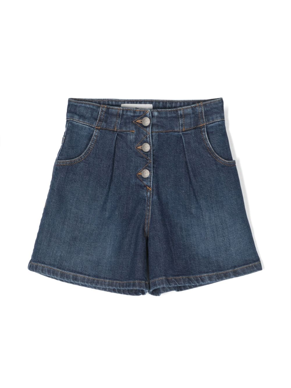 ETRO KIDS pleated denim shorts - Blue von ETRO KIDS