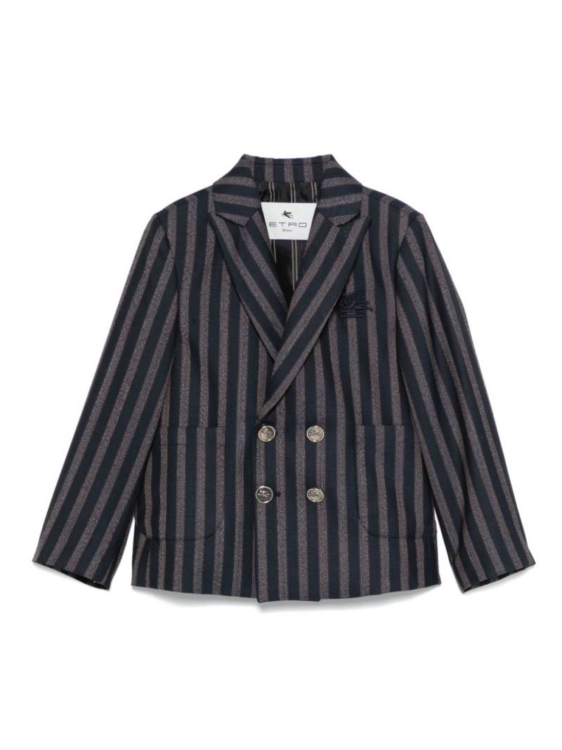 ETRO KIDS striped blazer - Blue von ETRO KIDS