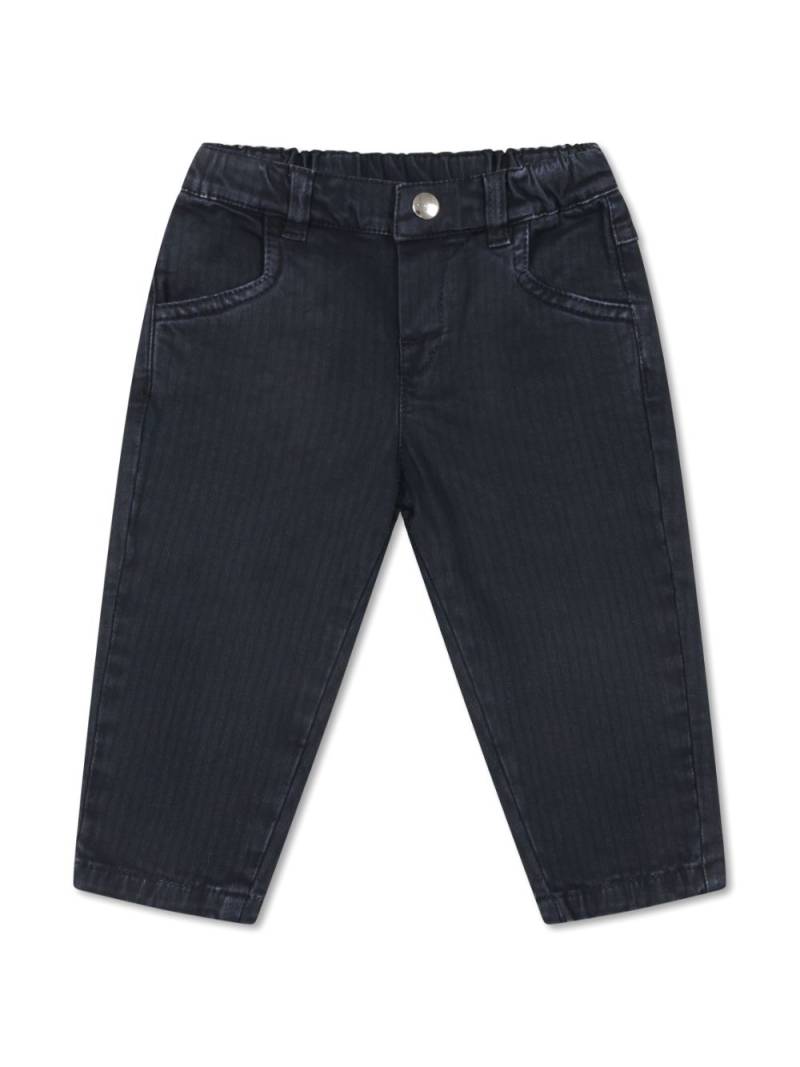 ETRO KIDS striped straight-leg jeans - Blue von ETRO KIDS