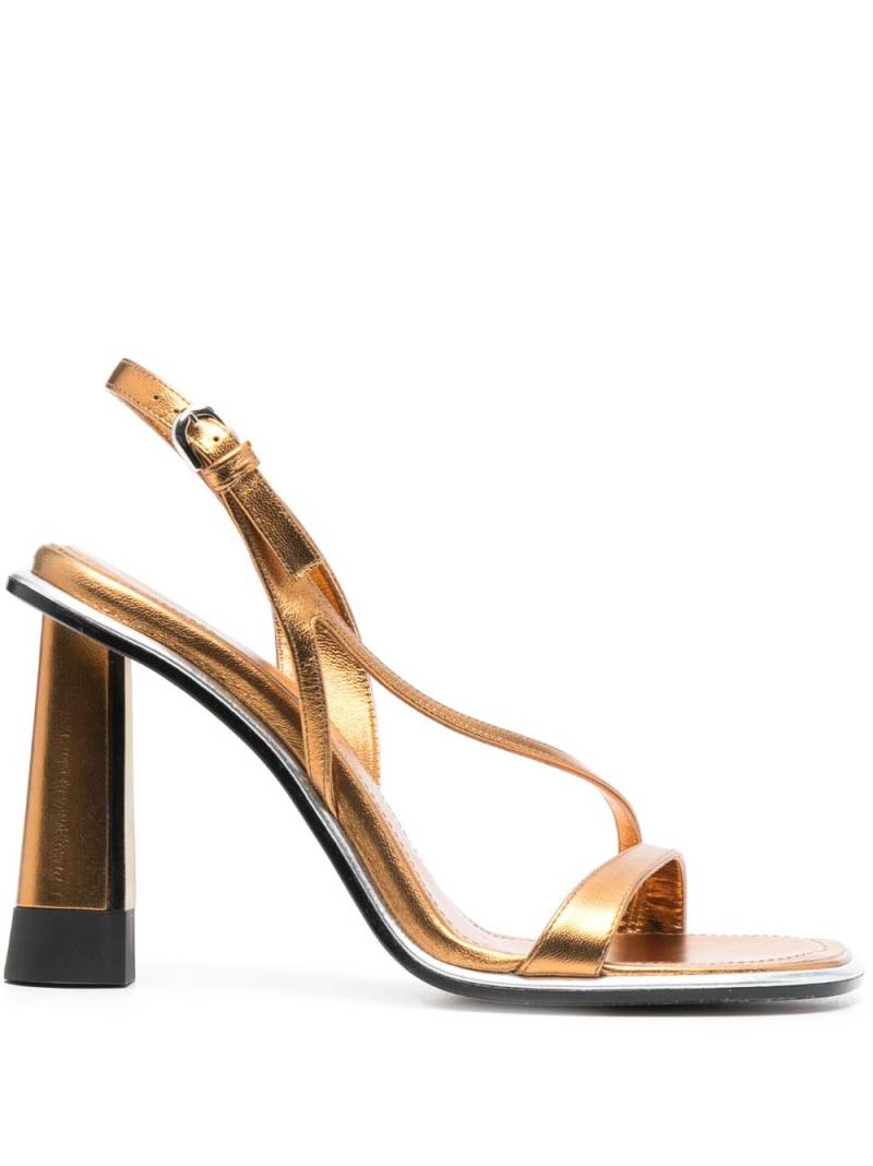 ETRO 120mm metallic-finish sandals - Gold von ETRO