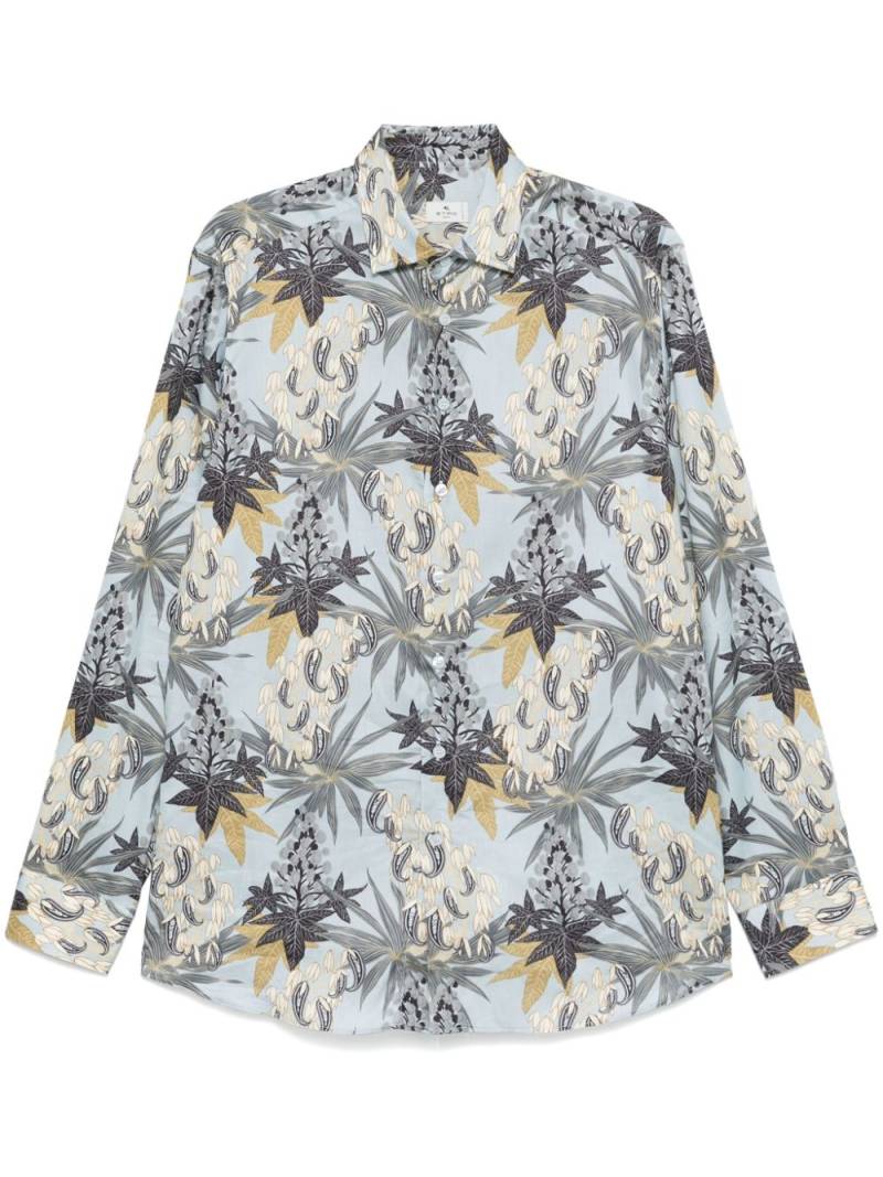 ETRO Foliage-print shirt - Blue von ETRO