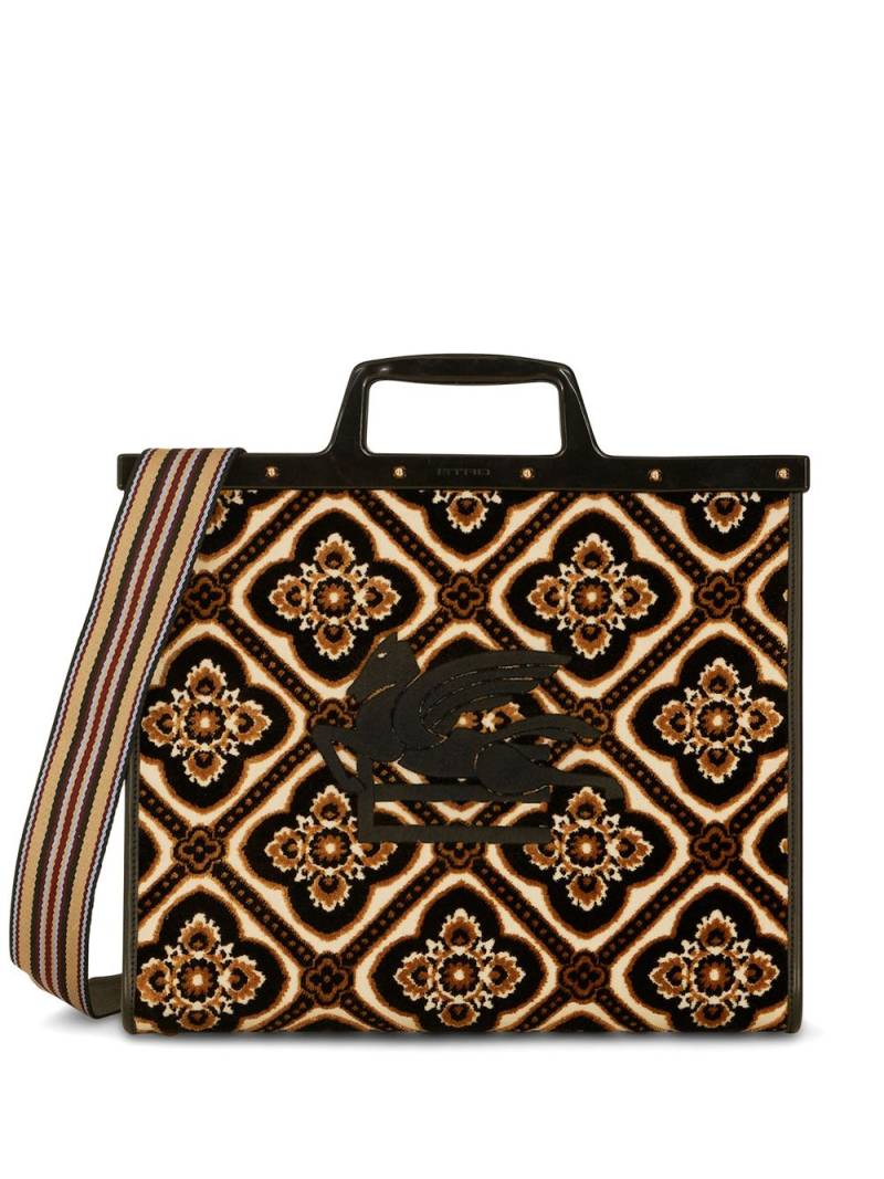 ETRO Love jacquard tote bag - Neutrals von ETRO