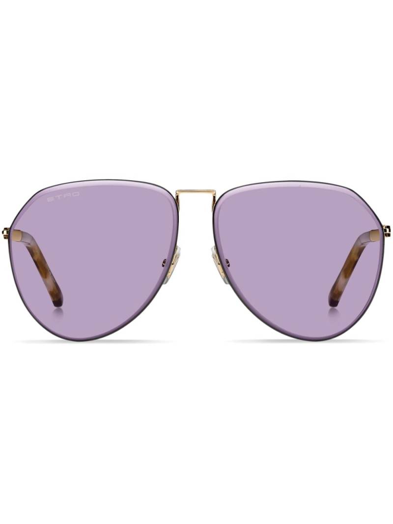 ETRO Luxury pilot-frame sunglasses - Gold von ETRO