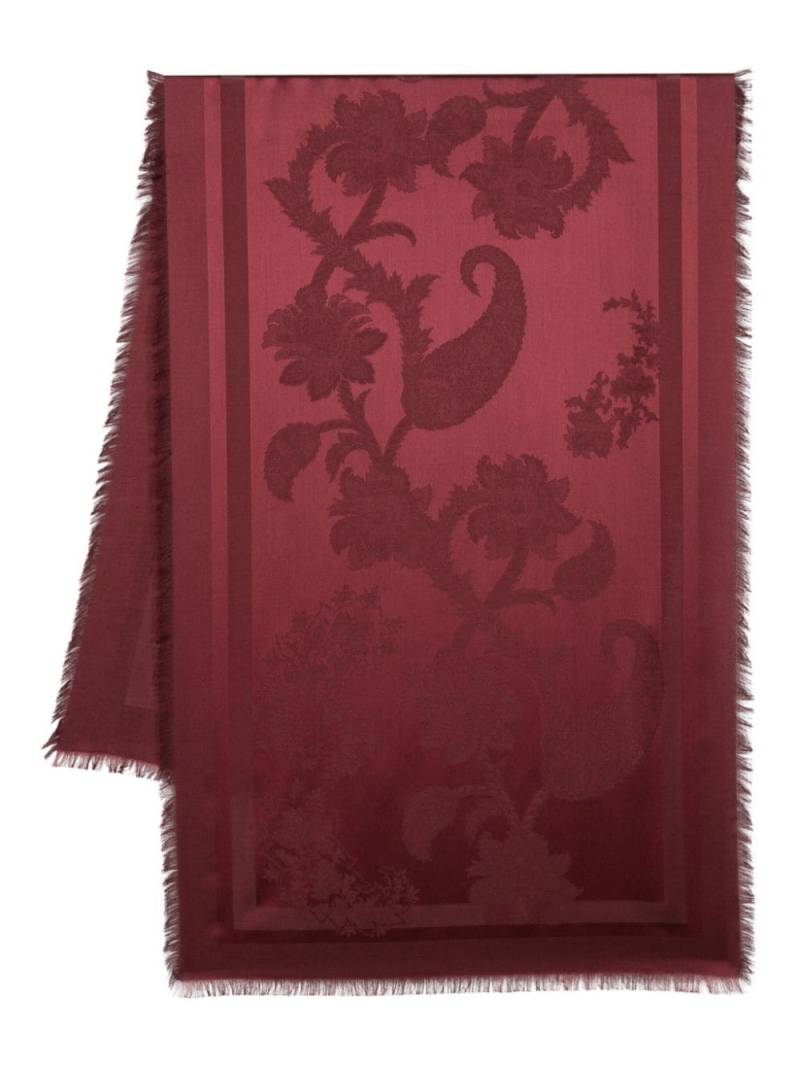 ETRO Orfeo fringed scarf - Red von ETRO