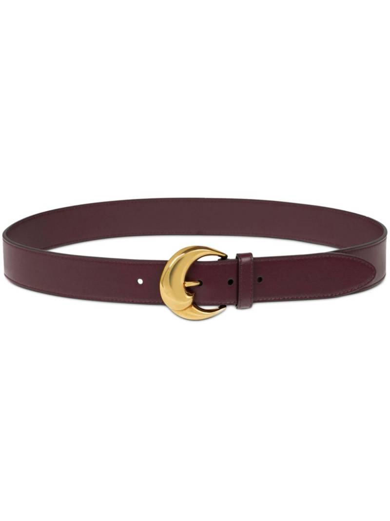 ETRO Paisley-buckle leather belt - Red von ETRO