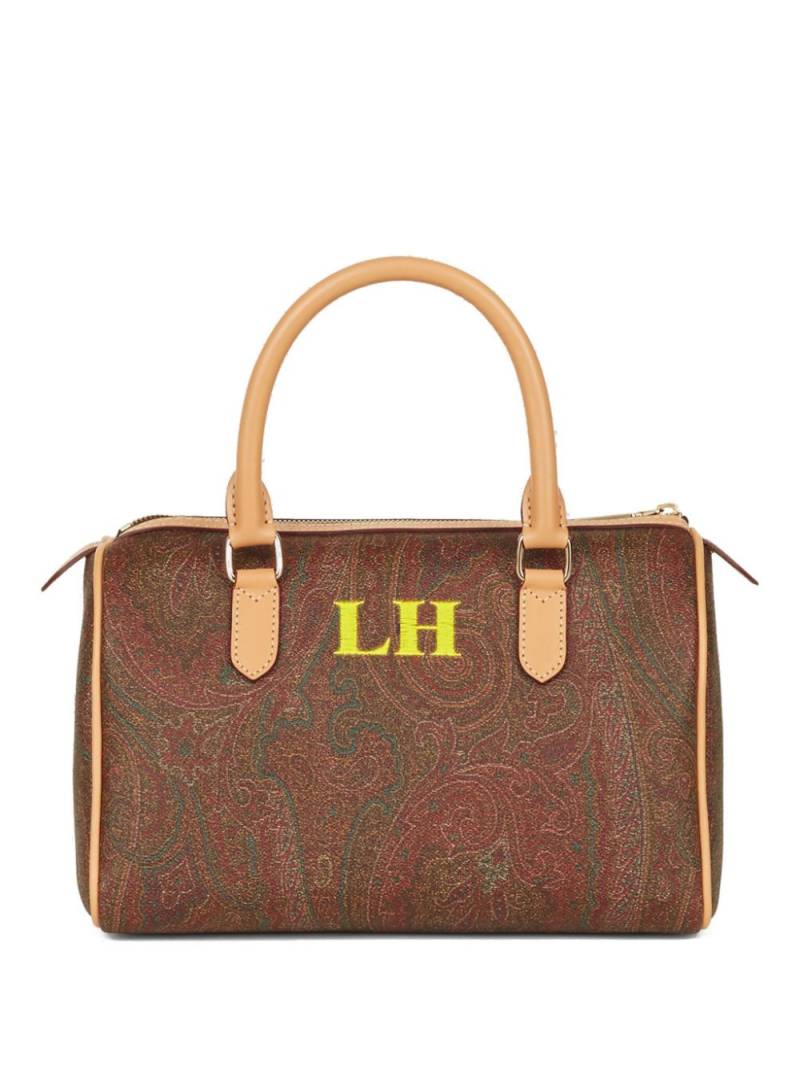 ETRO Paisley jacquard bowling tote bag - Brown von ETRO