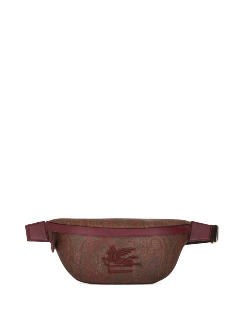 ETRO Pegaso-embroidered paisley belt bag - Brown von ETRO