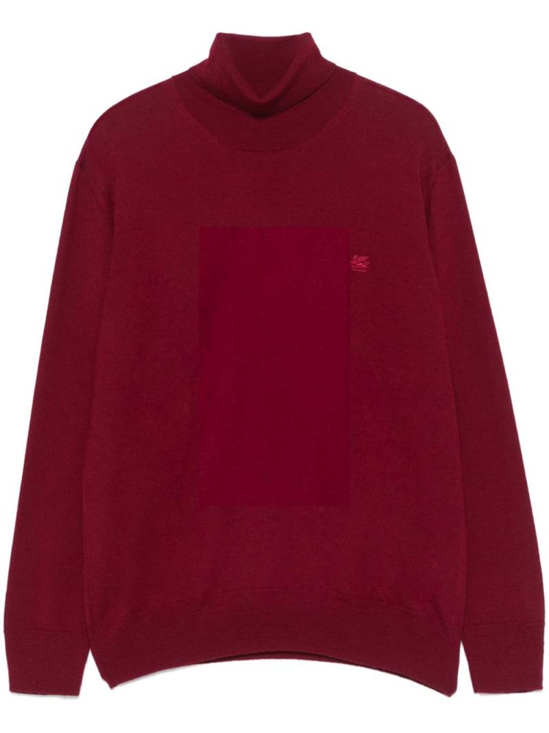 ETRO Pegaso-embroidered wool sweater von ETRO