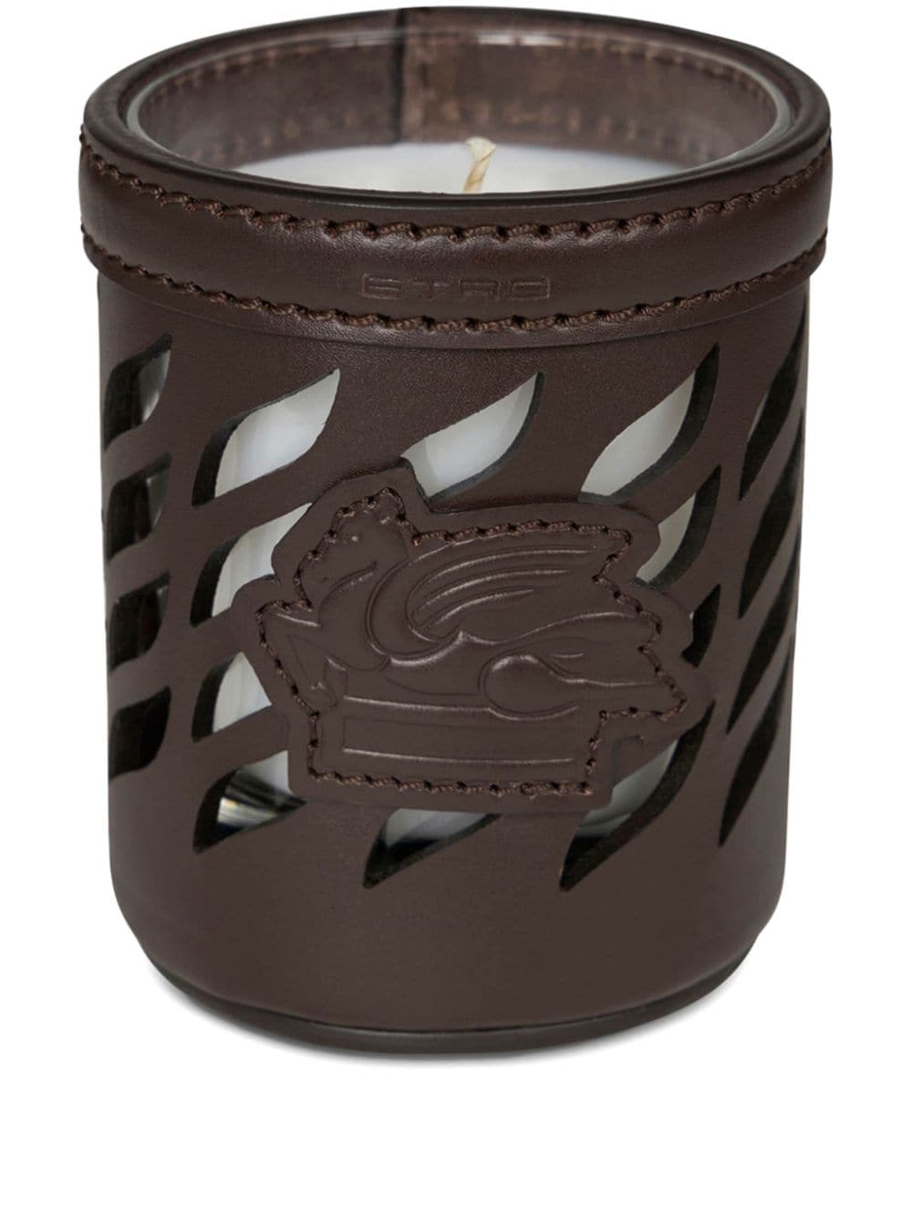 ETRO HOME Pegaso-motif candle - Brown von ETRO HOME