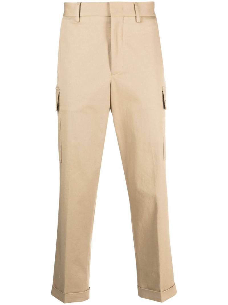 ETRO Pegaso-motif cropped cargo trousers - Neutrals von ETRO