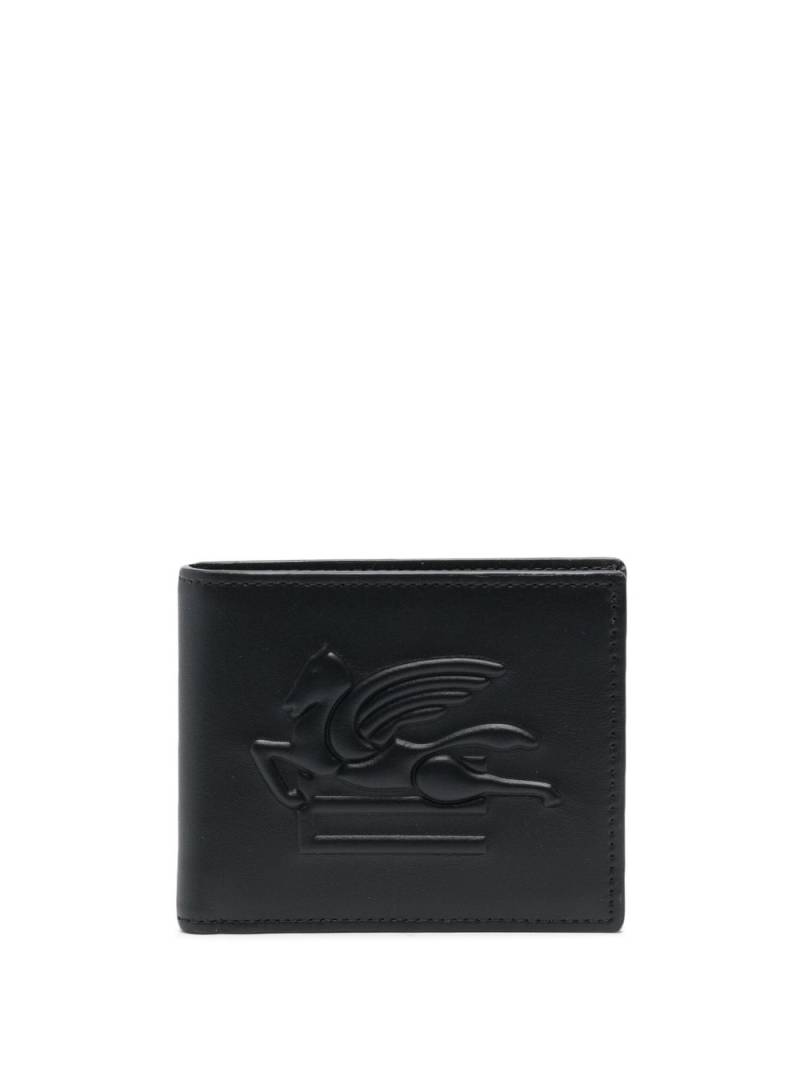 ETRO Pegaso motif-embossed leather wallet - Black von ETRO