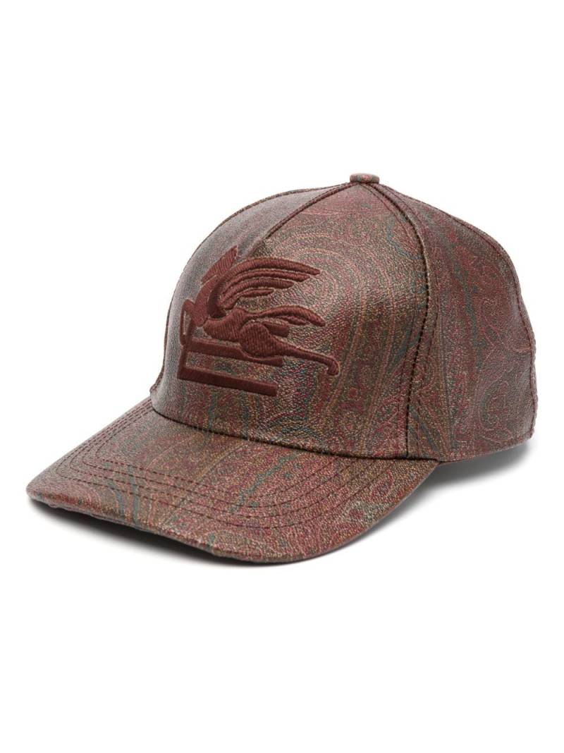 ETRO Pegaso paisley-print baseball cap - Brown von ETRO