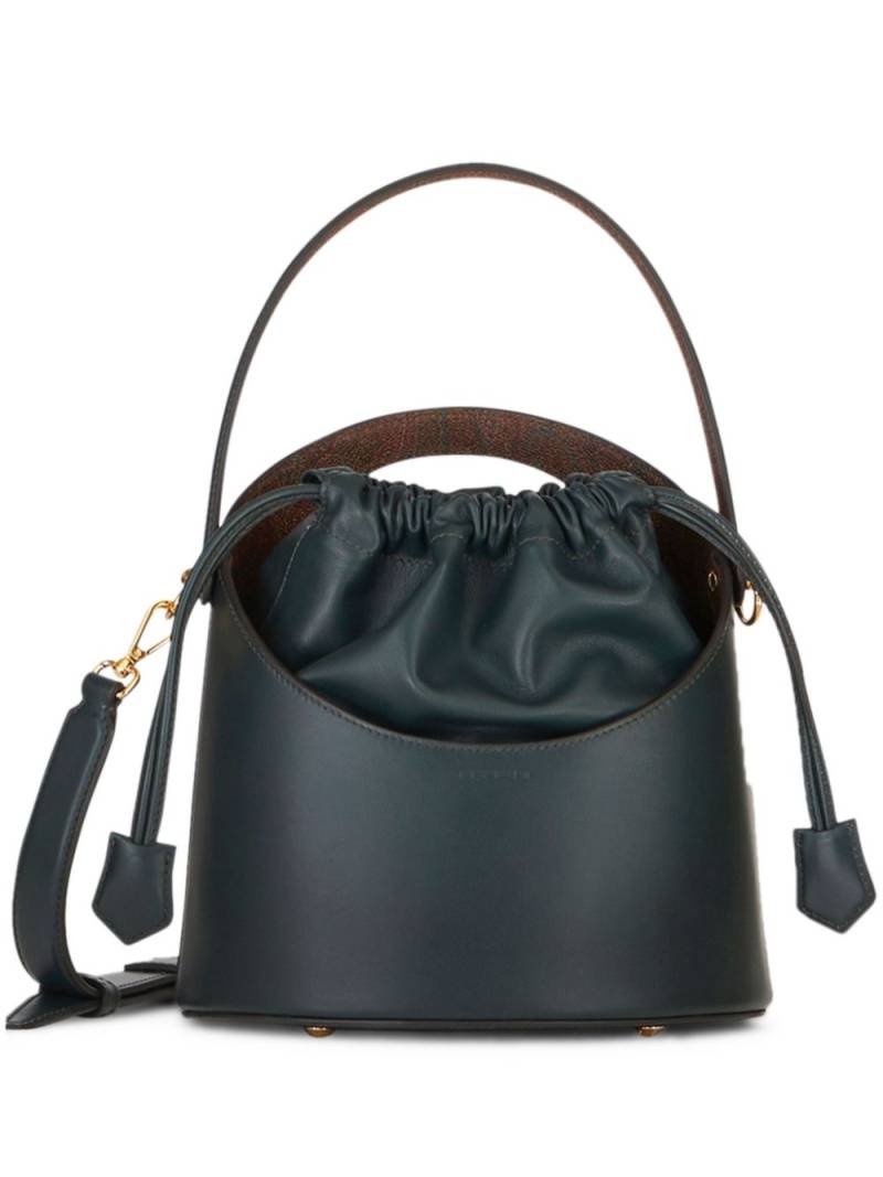 ETRO Saturno leather bucket bag - Green von ETRO