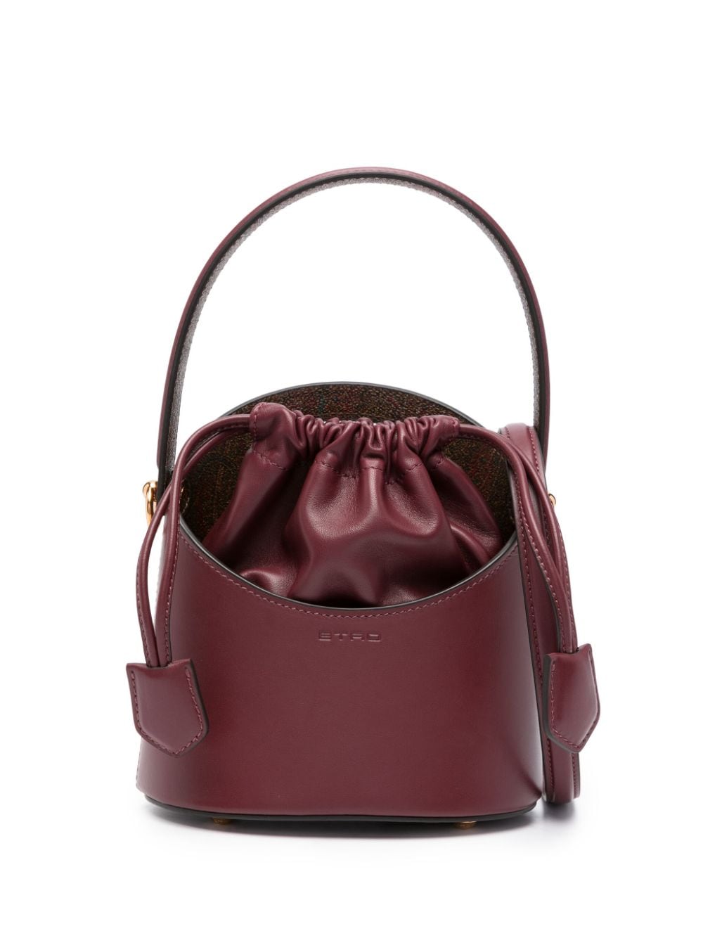 ETRO mini Saturno leather bucket bag - Red von ETRO