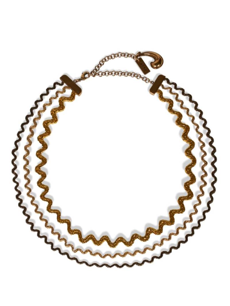 ETRO Wave multi-chain choker - Brown von ETRO