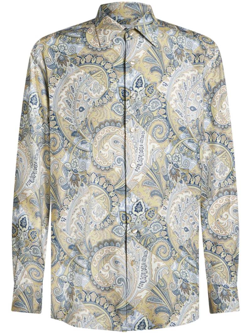 ETRO abstract-print cotton shirt - Neutrals von ETRO