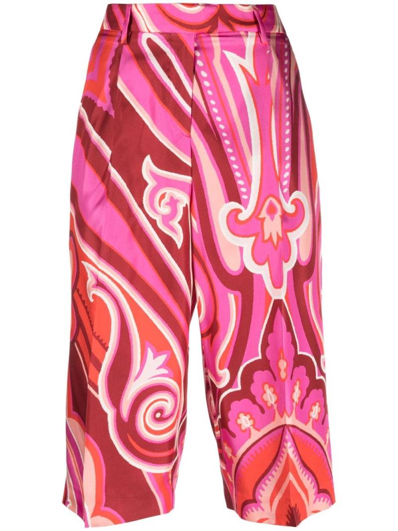 ETRO all-over graphic-print shorts - Pink von ETRO