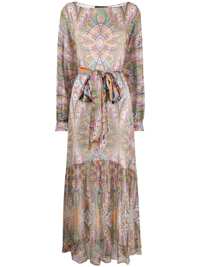 ETRO bouquet-print silk maxi dress - Red von ETRO