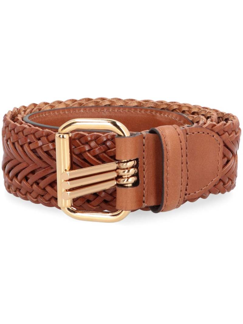 ETRO buckle-fastening leather belt - Brown von ETRO