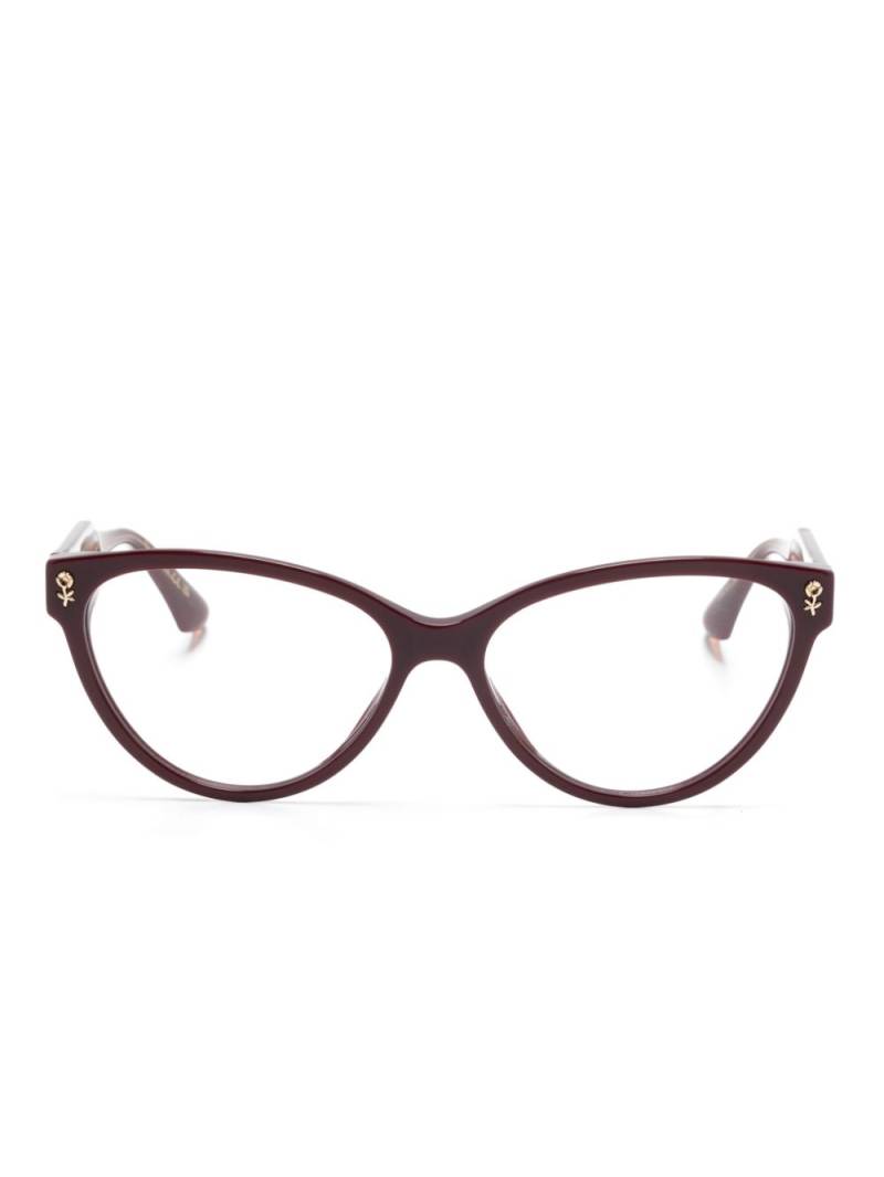 ETRO cat-eye frame glasses - Red von ETRO