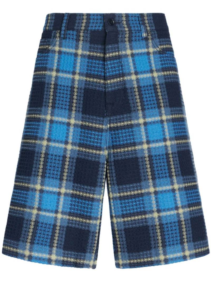 ETRO checked jacquard bermuda shorts - Blue von ETRO