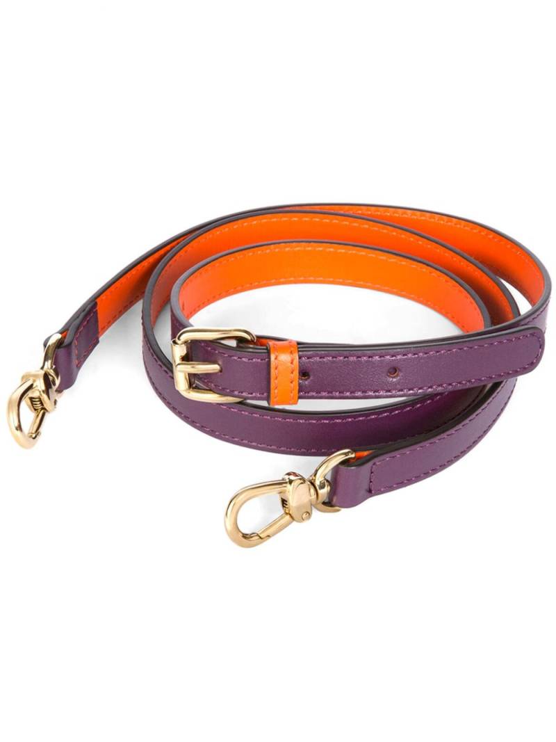 ETRO colour-block leather shoulder strap - Purple von ETRO