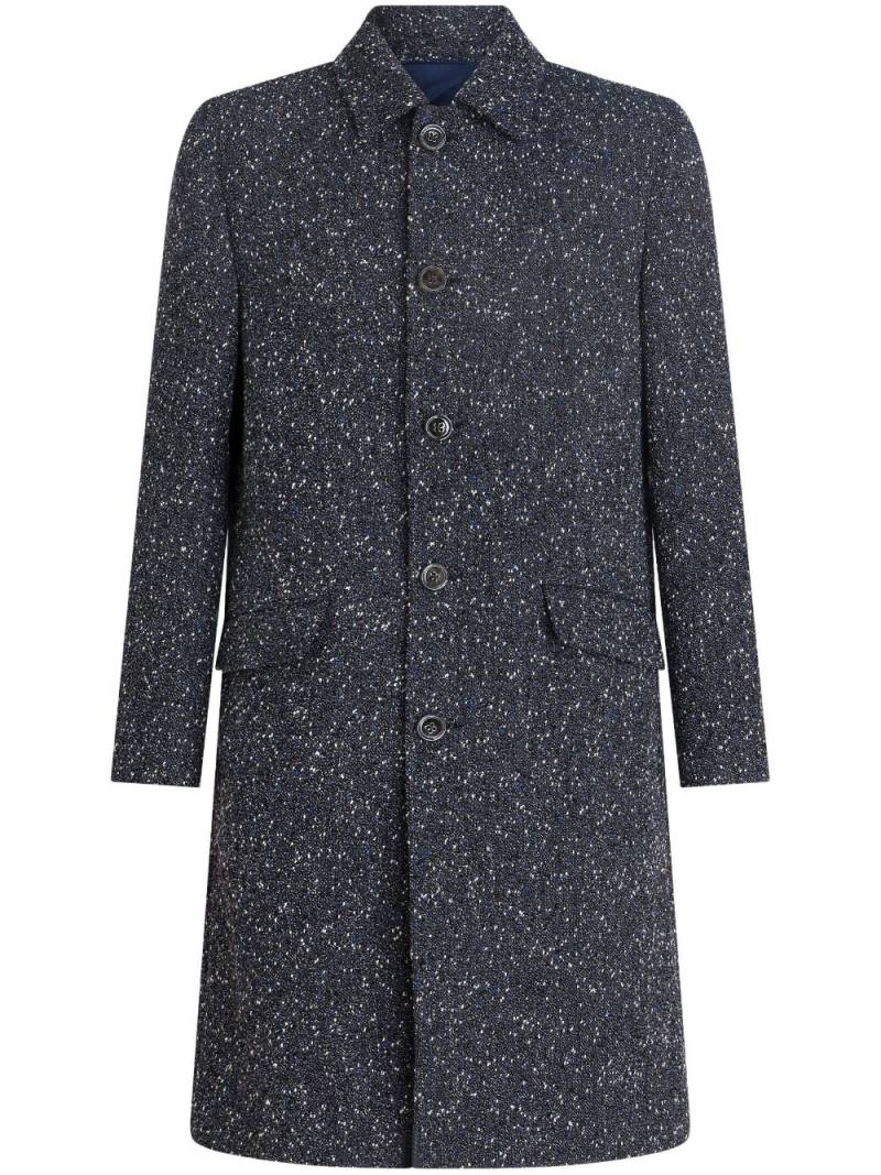 ETRO contrasting-trim button-down coat - Grey von ETRO