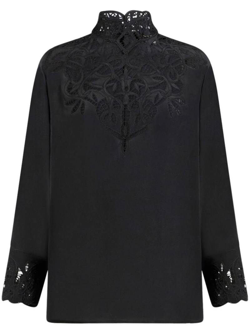 ETRO crepe de chine blouse - Black von ETRO