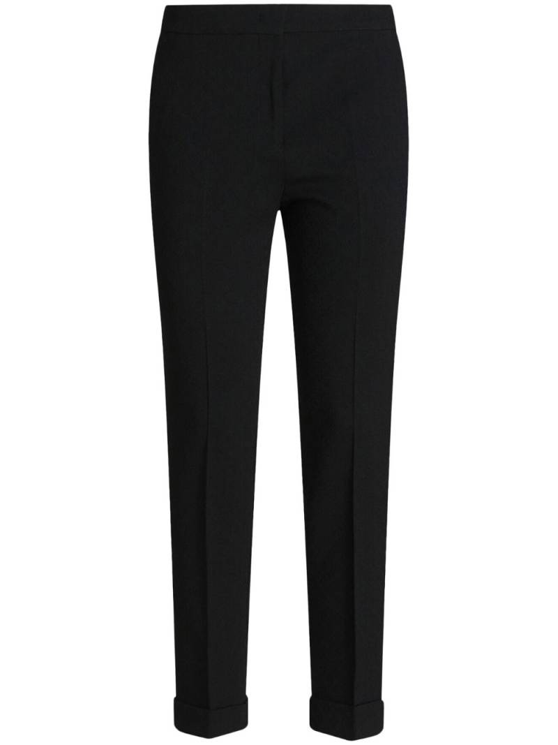 ETRO cropped wool-blend trousers - Black von ETRO