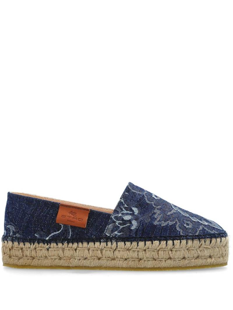 ETRO denim platform espadrilles - Blue von ETRO