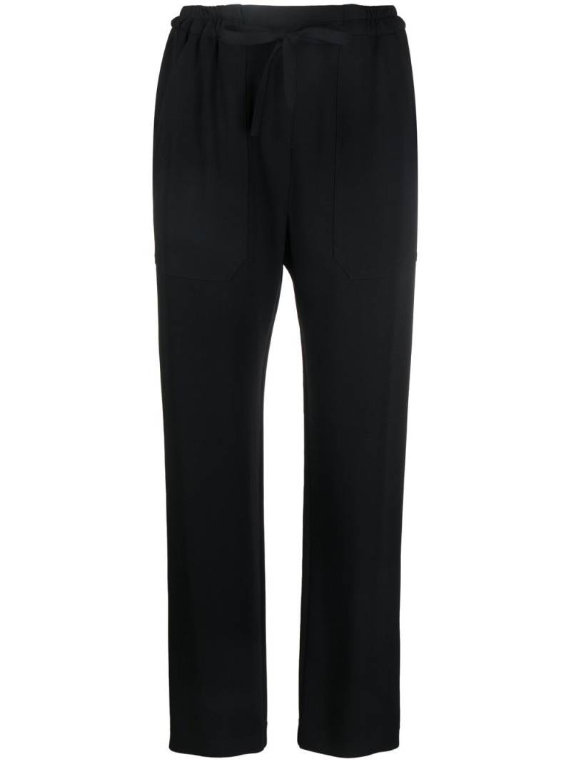 ETRO drawstring-waist tapered trousers - Black von ETRO