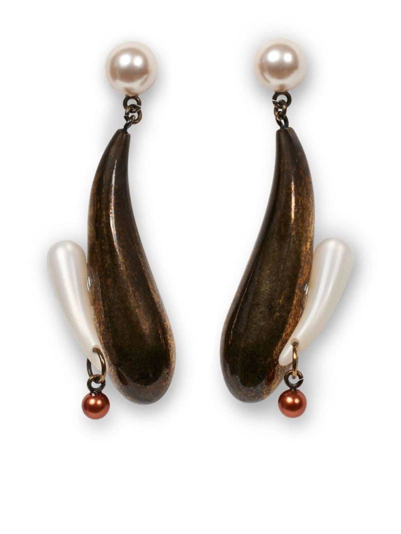 ETRO drop earrings - Brown von ETRO