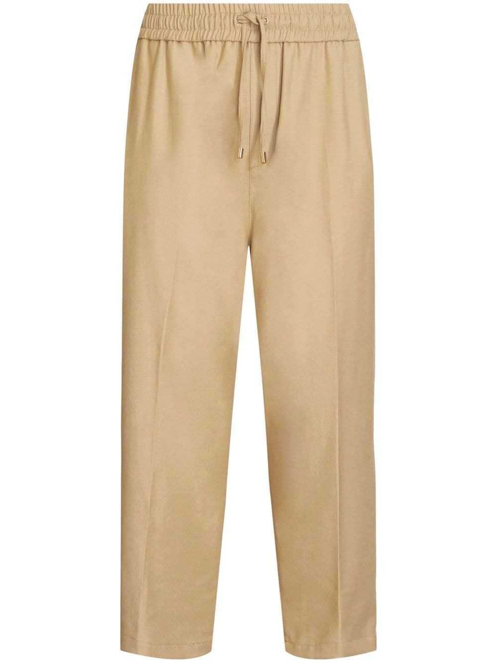 ETRO elasticated-waist straight-leg trousers - Brown von ETRO