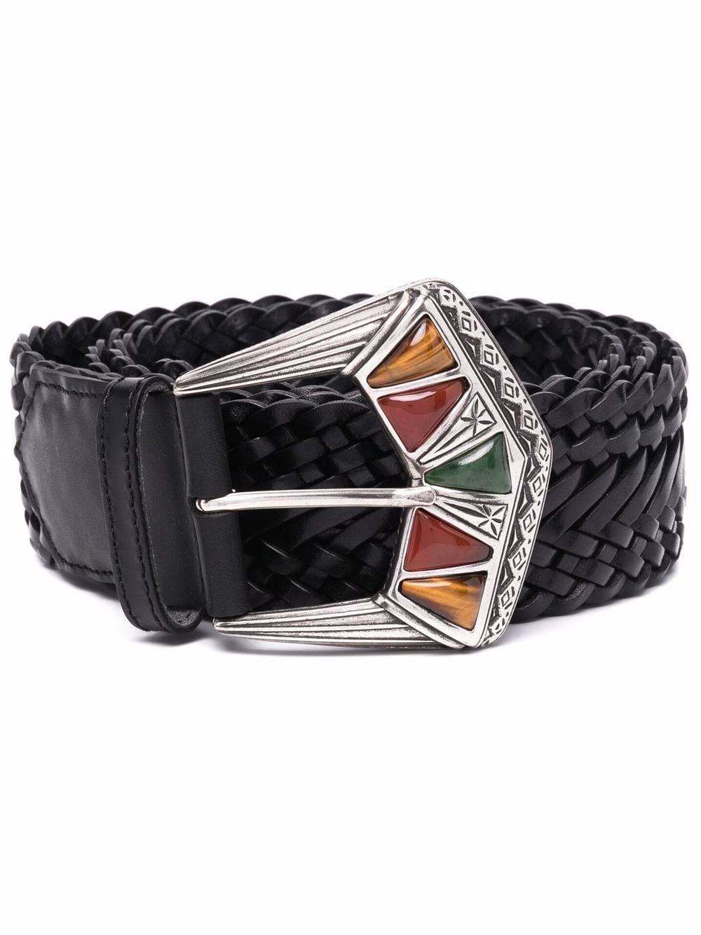 ETRO embossed-buckle belt - Black von ETRO