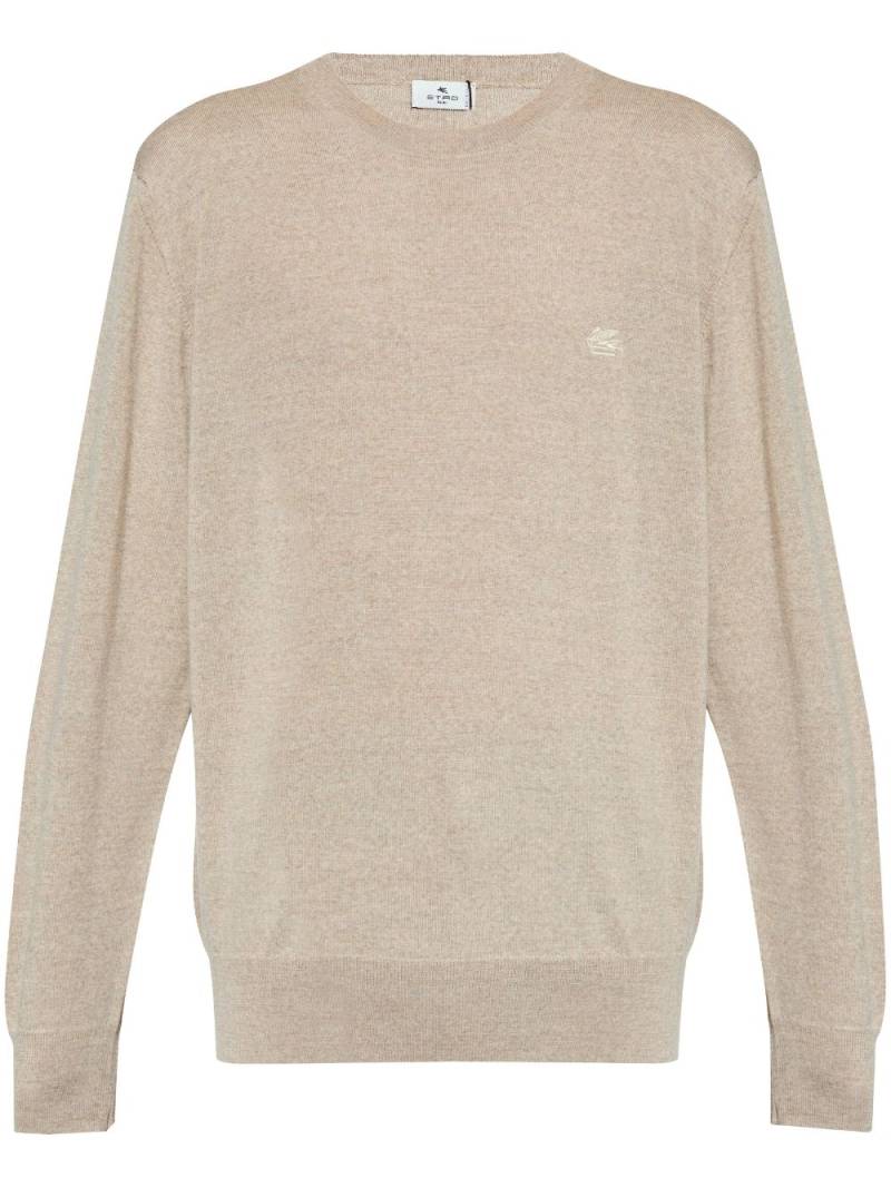 ETRO embroidered logo sweatshirt - Neutrals von ETRO