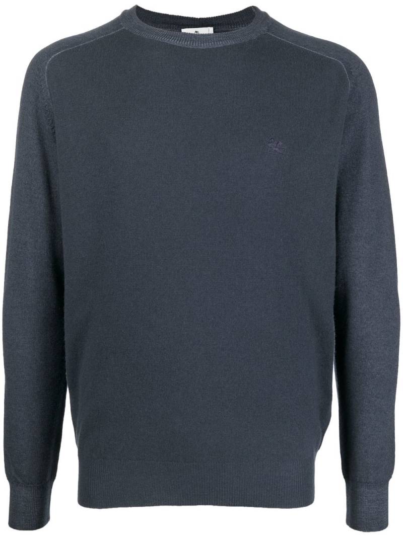 ETRO fine-knit virgin wool jumper - Blue von ETRO