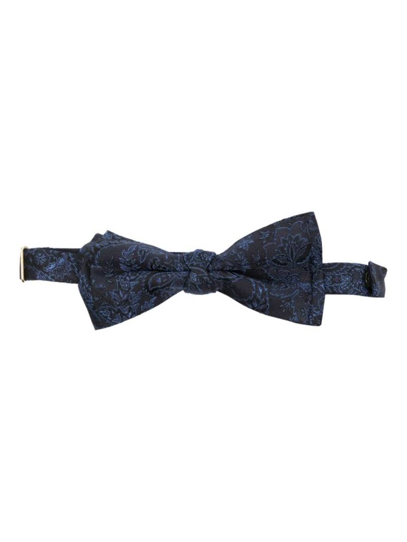 ETRO floral-jacquard silk bow tie - Blue von ETRO