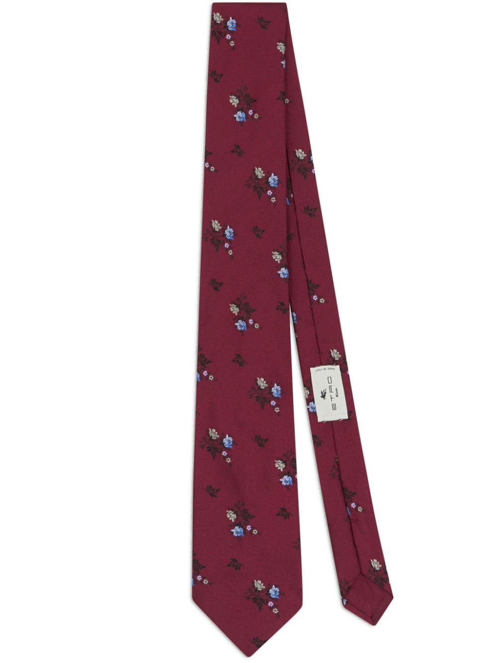 ETRO floral-jacquard silk tie - Red von ETRO