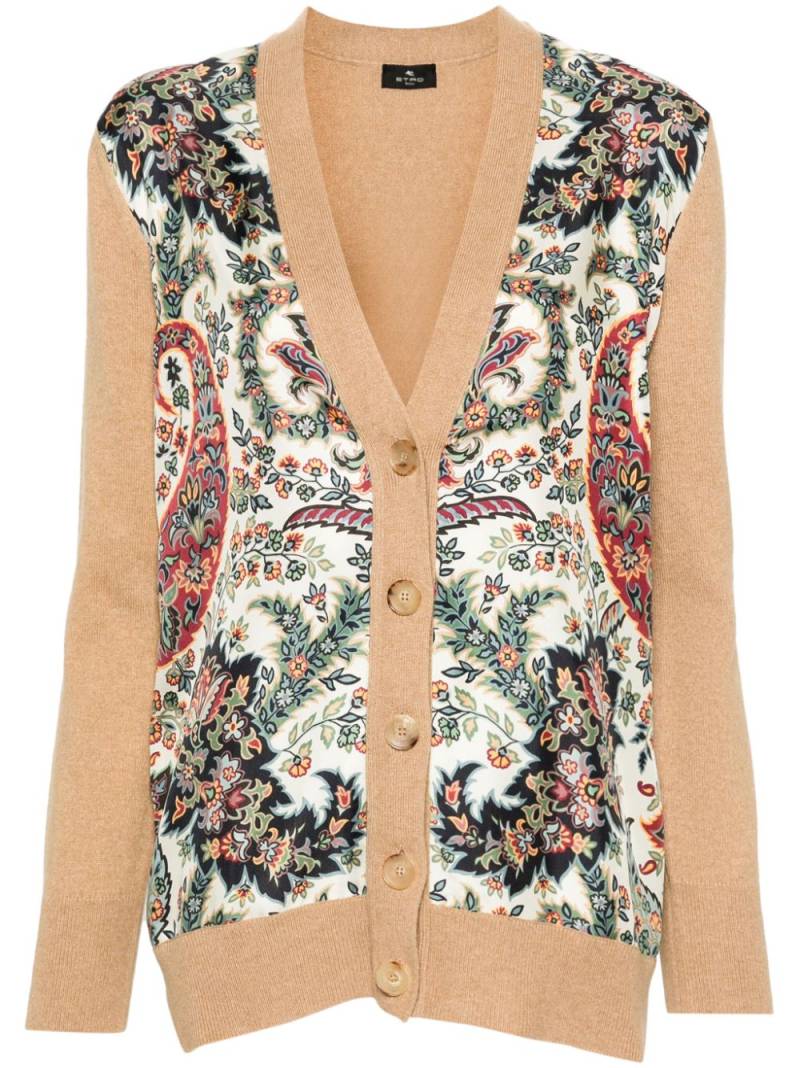 ETRO floral-print cardigan - Neutrals von ETRO