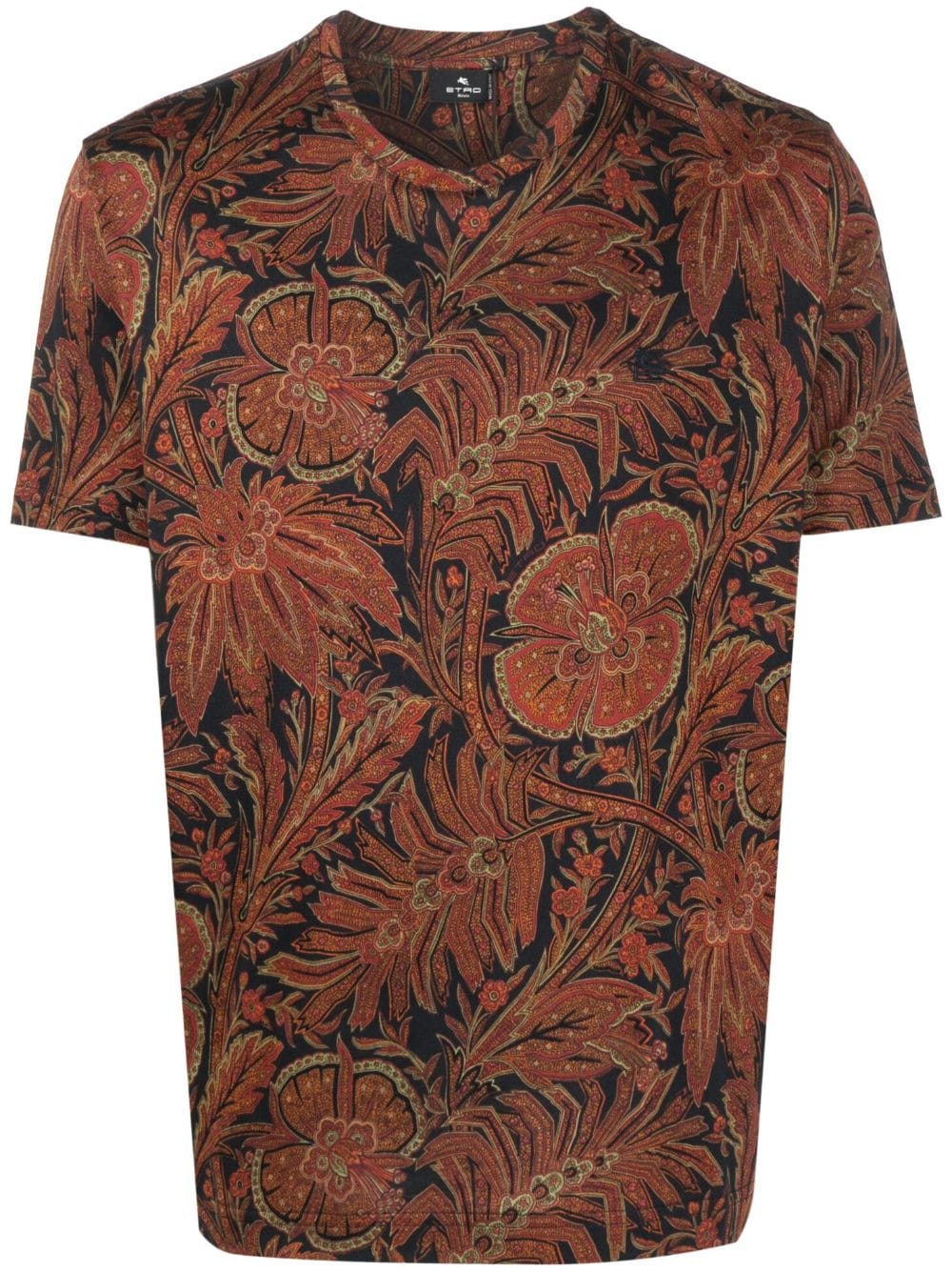 ETRO floral-print cotton T-shirt - Black von ETRO