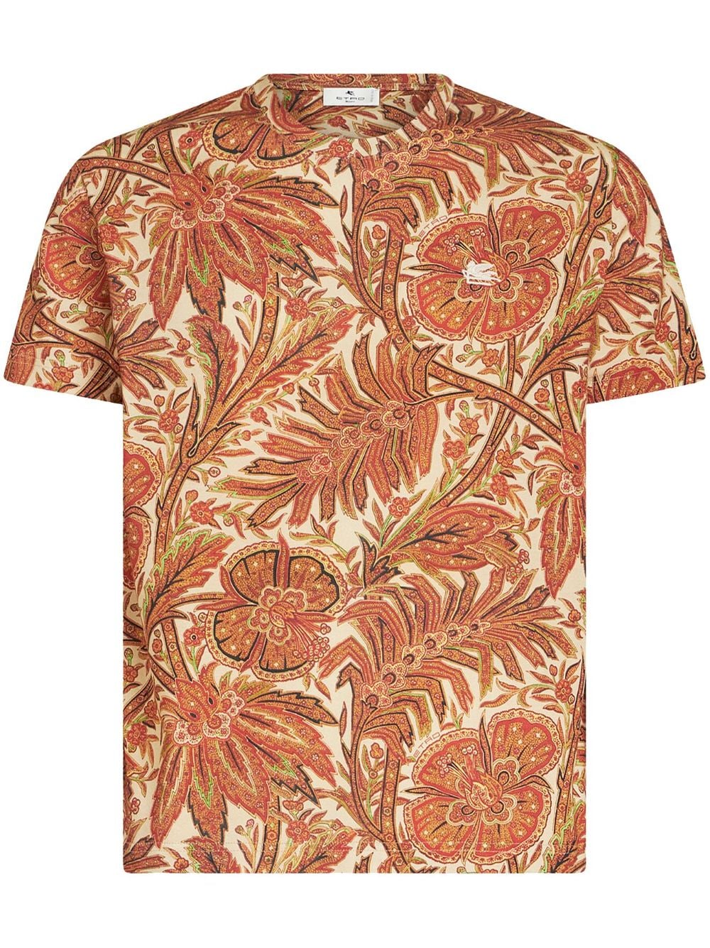 ETRO floral-print cotton T-shirt - Brown von ETRO