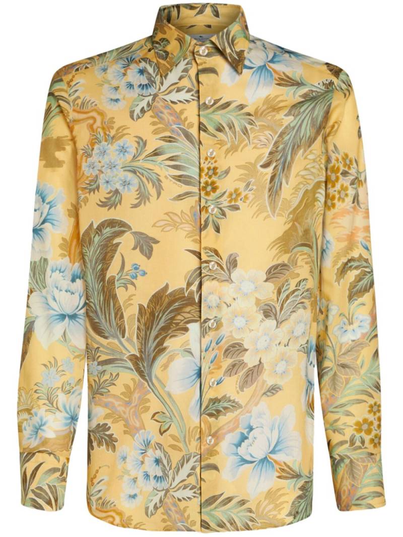 ETRO floral-print cotton shirt - Neutrals von ETRO