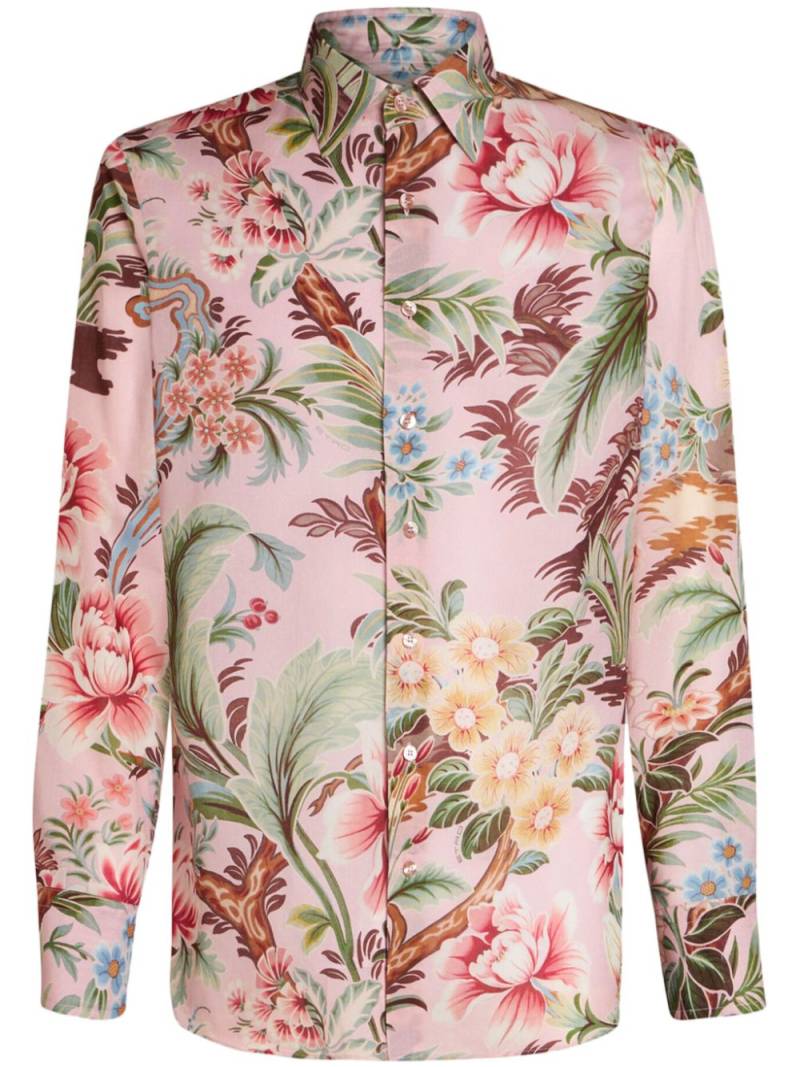 ETRO floral-print cotton shirt - Pink von ETRO