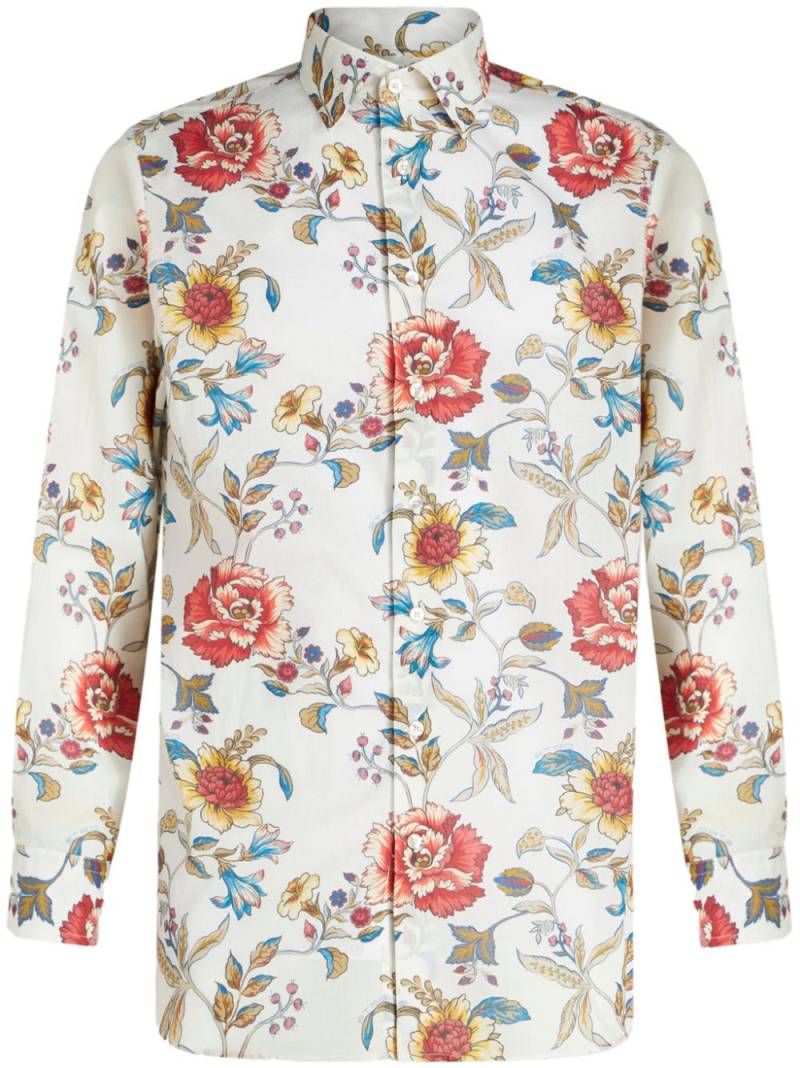 ETRO floral-print cotton shirt - White von ETRO