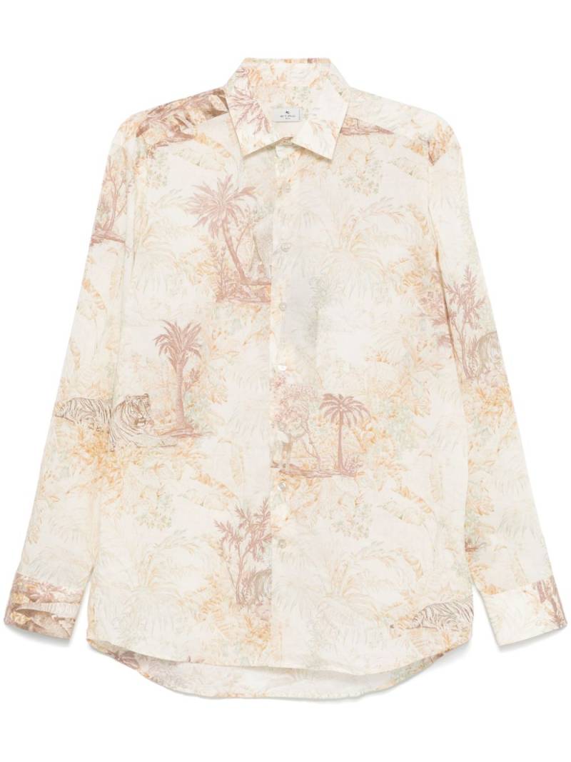 ETRO floral-print shirt - Neutrals von ETRO